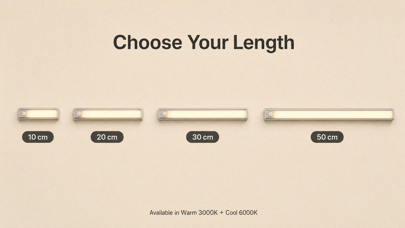 Pulse length options: 10, 20, 30, and 50cm