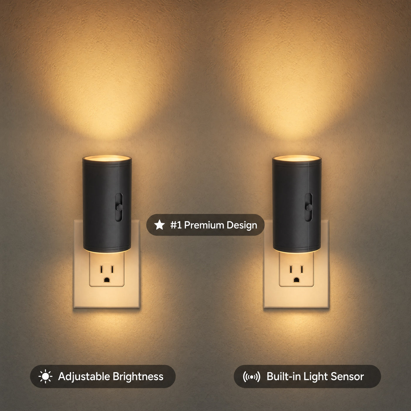 Vesper premium design — dusk-to-dawn auto sensor, 25,000 hour LED