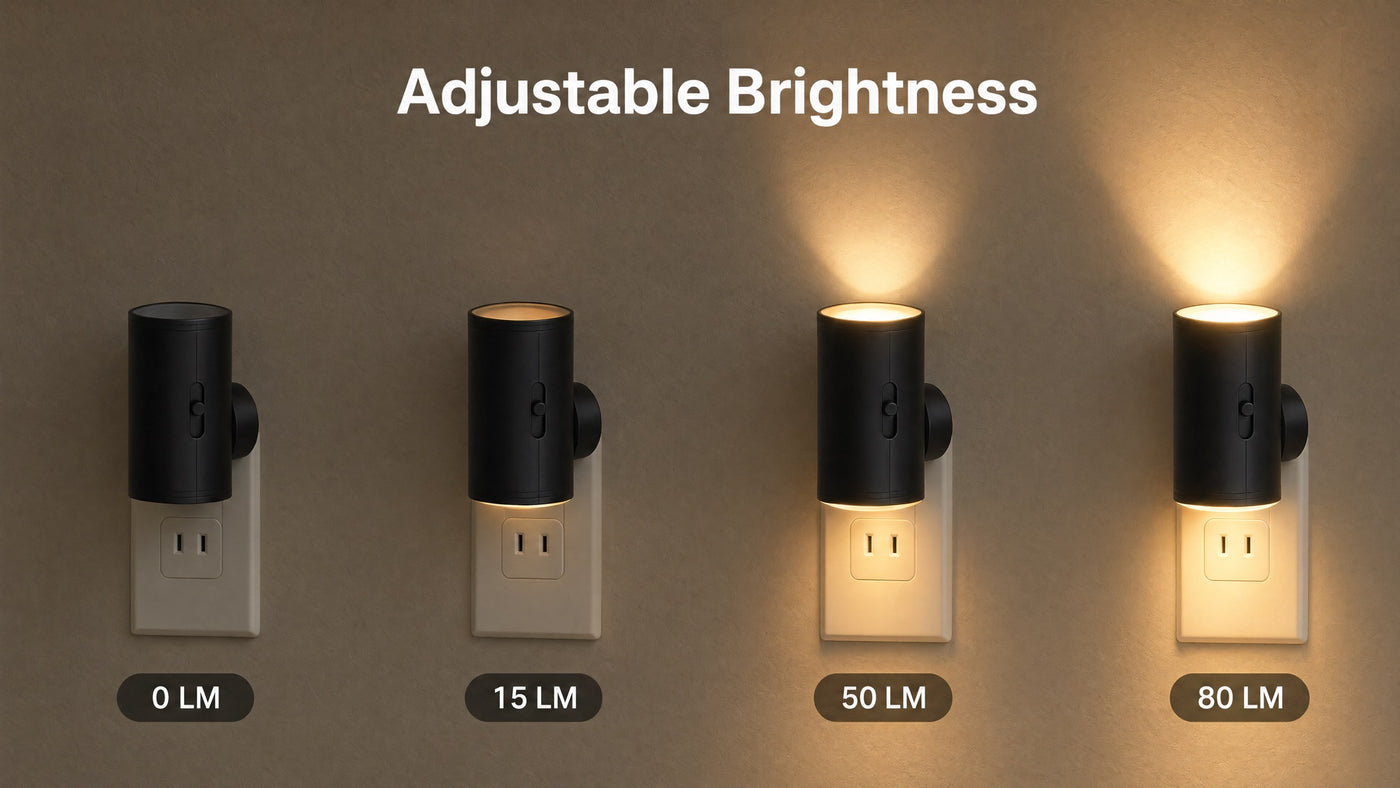 Vesper brightness comparison: candle-warm 2700K