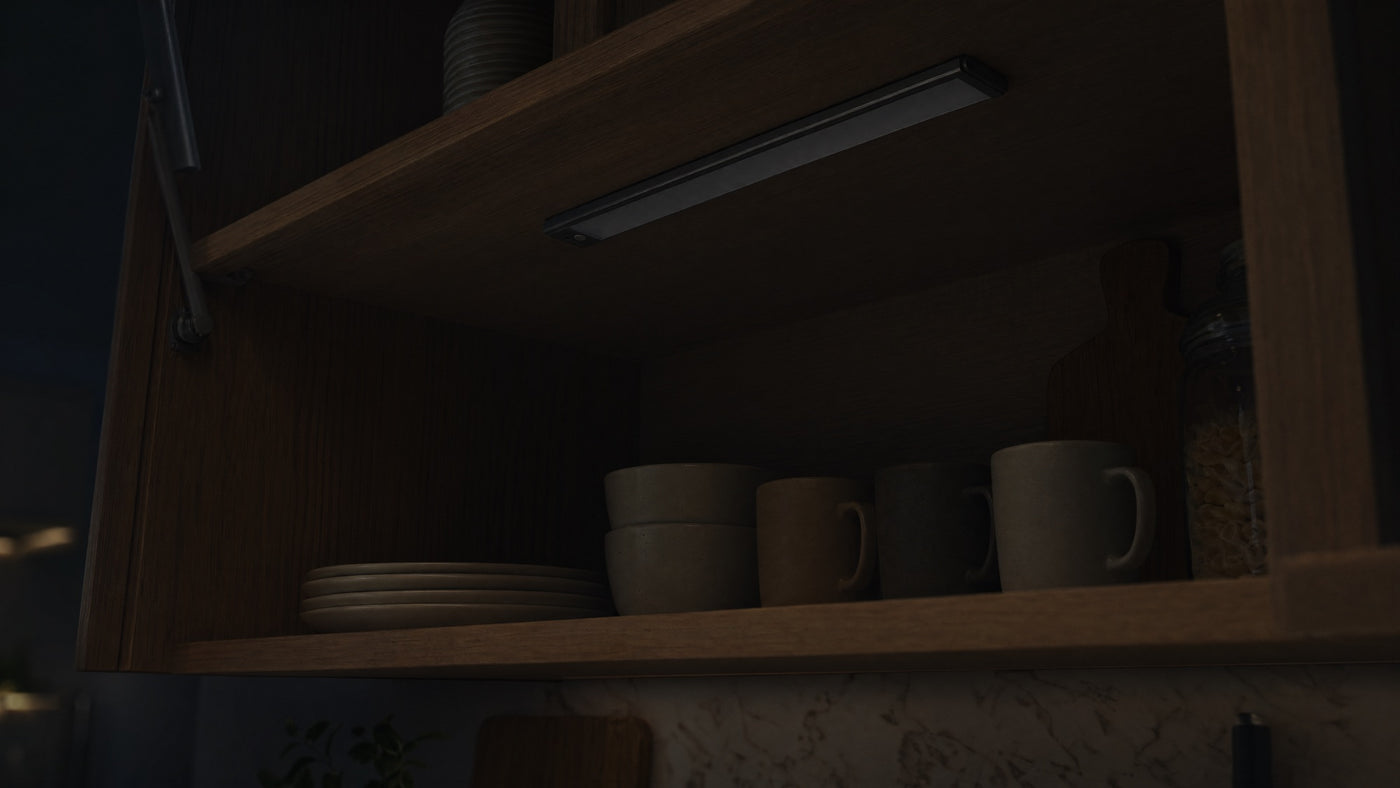 Kitchen cabinet dark, Pulse off