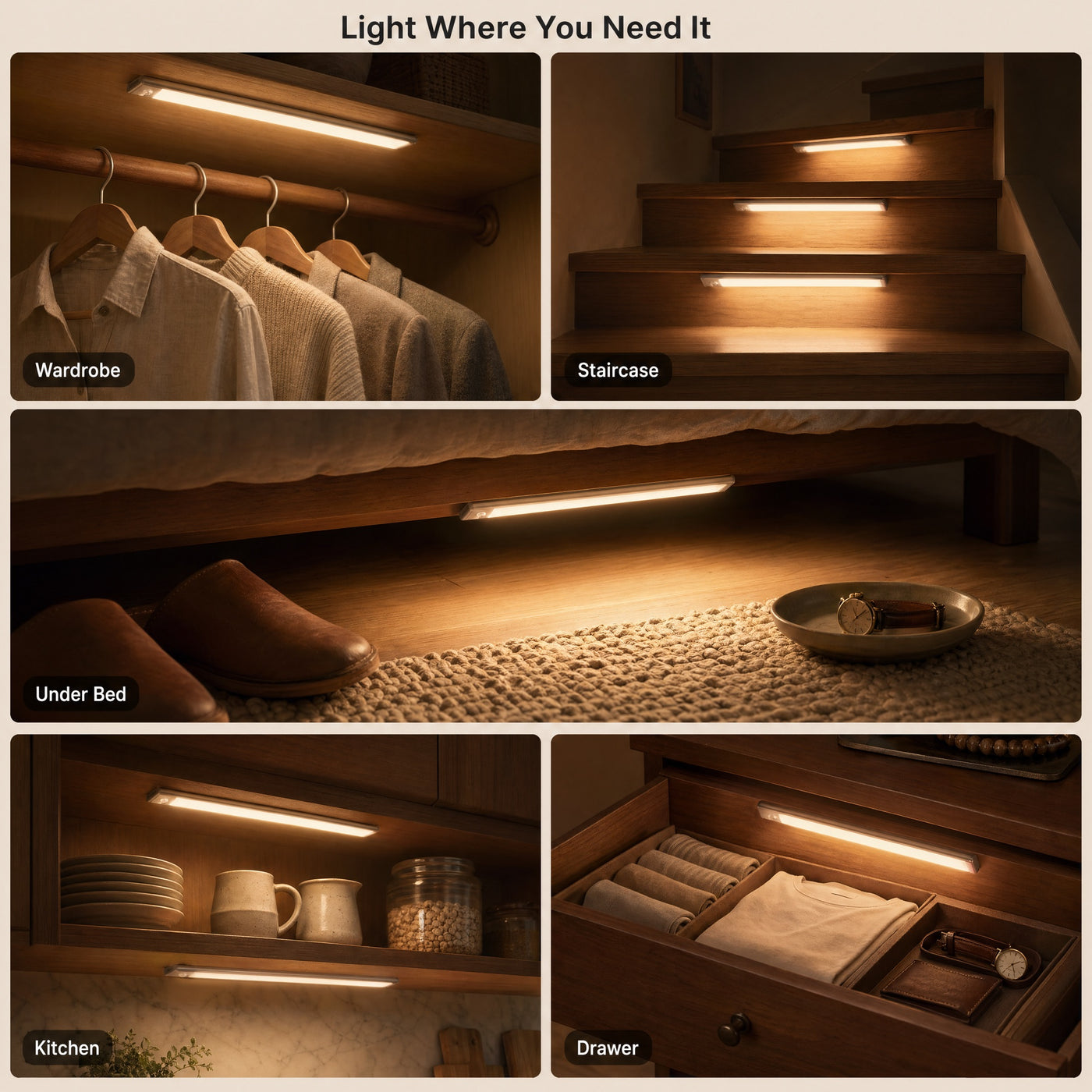 Pulse: light where you need it — closets, drawers, stairs, under-bed