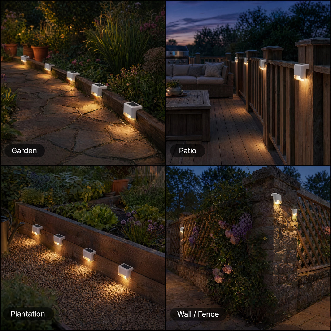 Path multi-use: garden, patio, plantation, fence