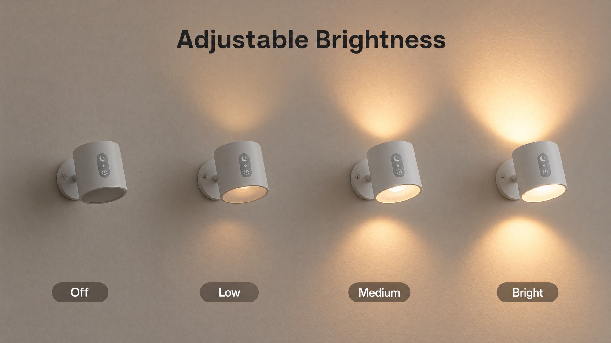 One light, four sizes.