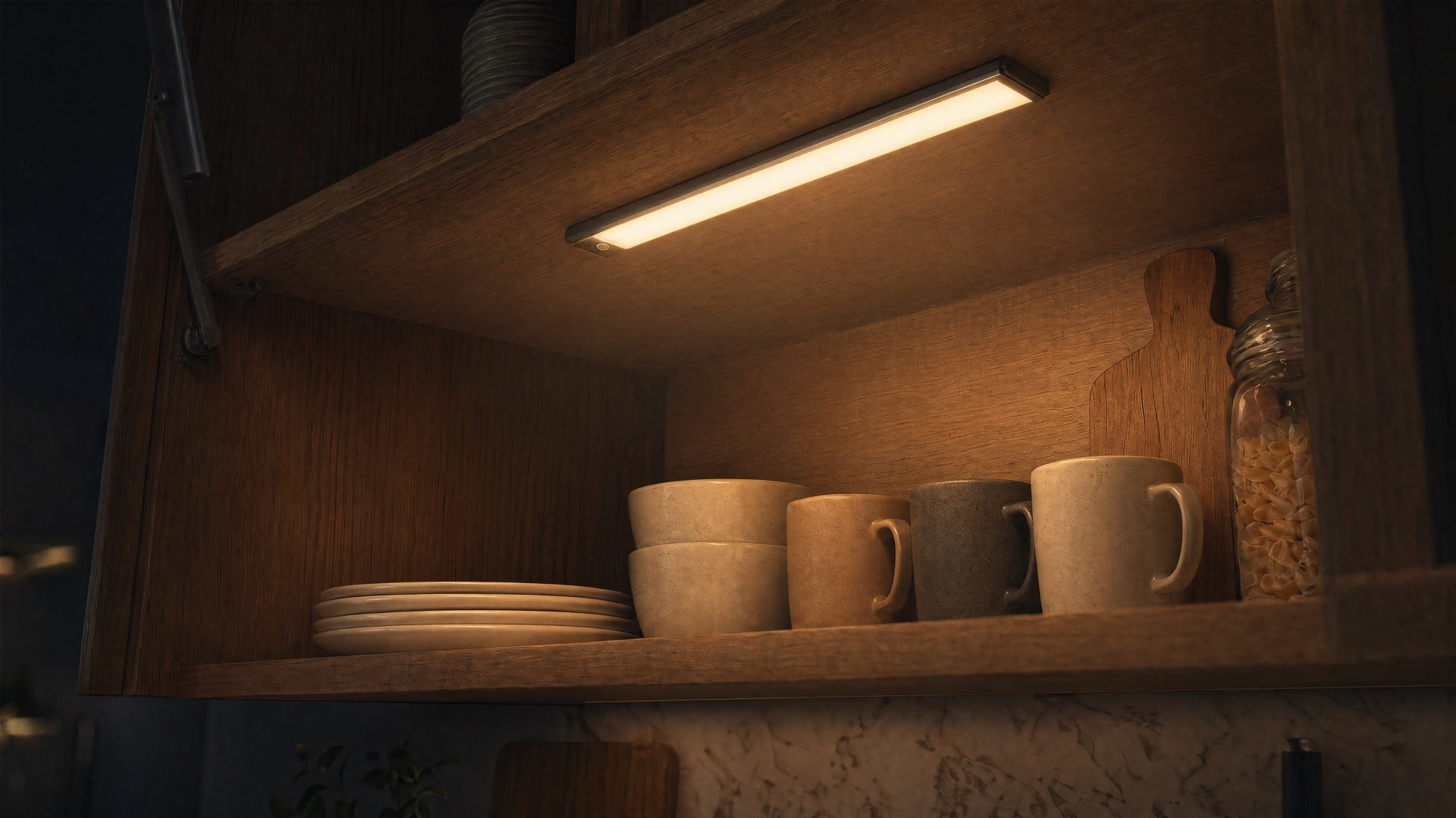 After — lights on