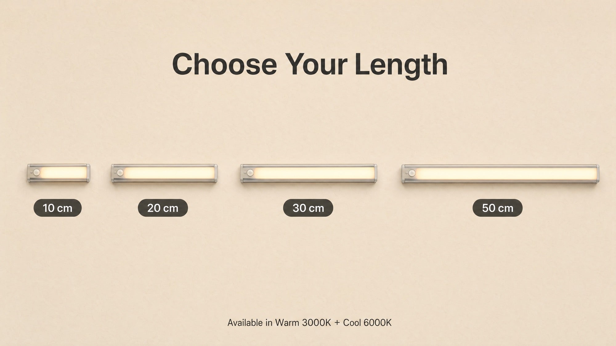 One light, four sizes.